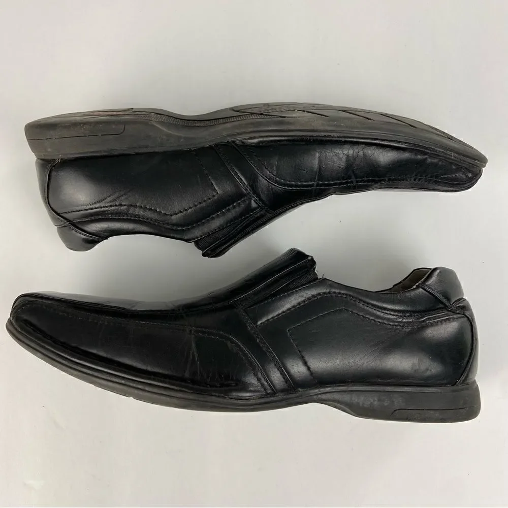 Steve Madden Men’s Leather Loafers Black Size‎ 11.5 Contemporary Minimalist